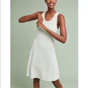 SOL ANGELES x Anthropologie Space Dye Marine Blue Sweater Knit Dress size XS